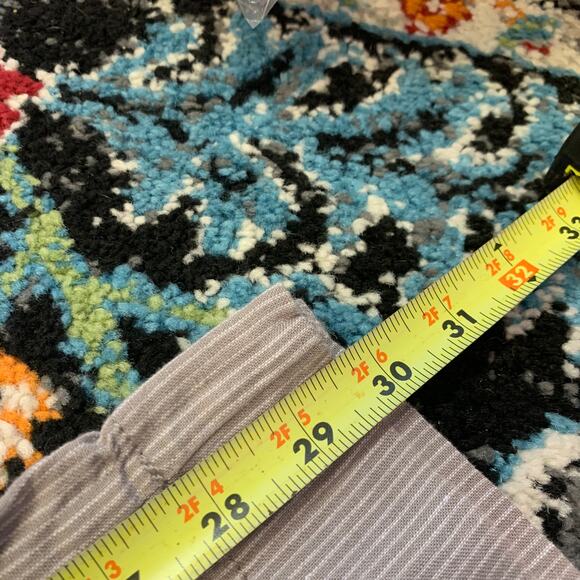 Athleta Cabo Grey Wide Leg Striped Pants Size 6 - Picture 8 of 9